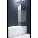 Mampara panel de cristal para bañera derecha modelo TITAN trazos 1 . GME
