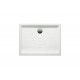 Plato de ducha de porcelana modelo MALTA de 100 x 70 blanco . Roca
