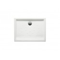 Plato de ducha de porcelana modelo MALTA de 100 x 75 extraplano de altura 6.5 blanco . Roca