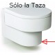 Taza suspendida HAPPENING blanco ( sin tapa ) . Roca