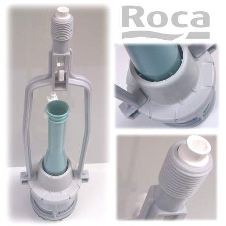 Mecanismo de descarga para cisterna WC VICTORIA con tirante para pulsador enrasado modelo D2P . Roca