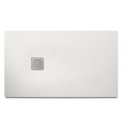 Plato de ducha de STONEX TERRAN de 100x800 x 28 blanco. Roca