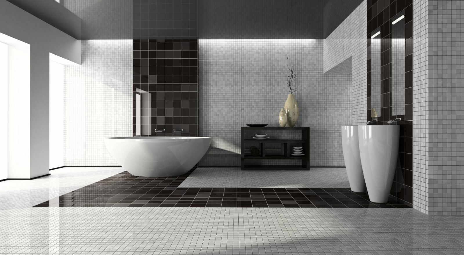 Diseña un bonito baño moderno