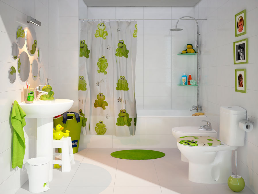 6 sugerencias para decorar baños para niños